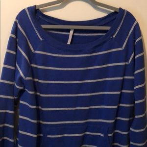 Blue & Gray Striped Sweater